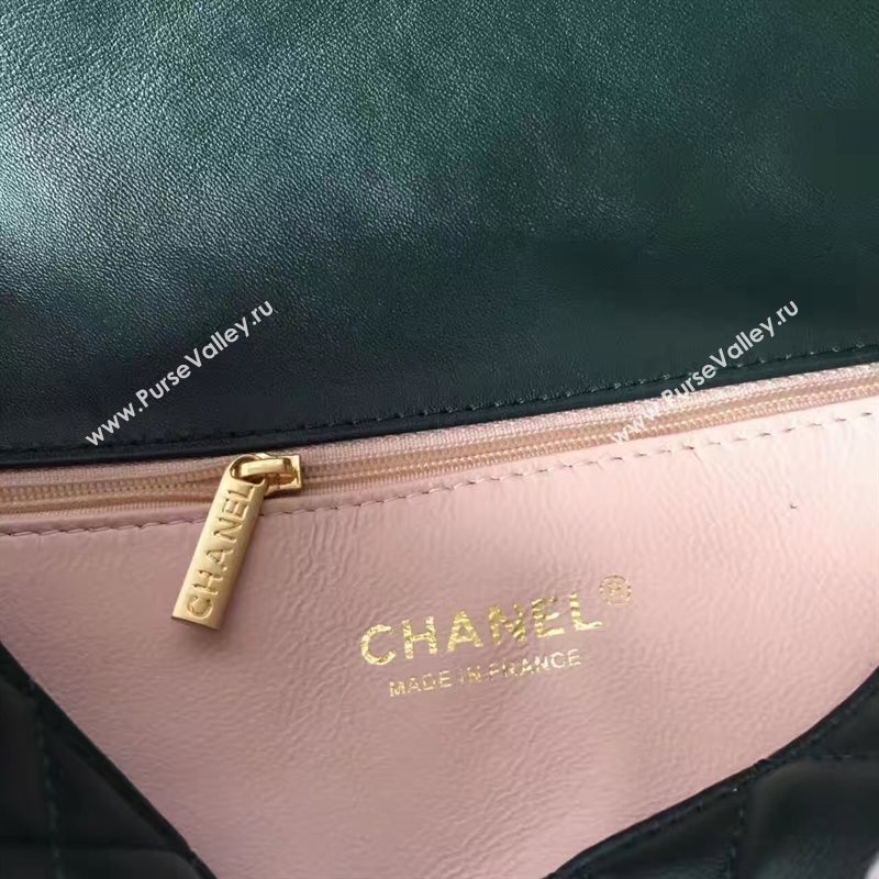 Chanel lambskin tri classic flap black shoulder bag 6224