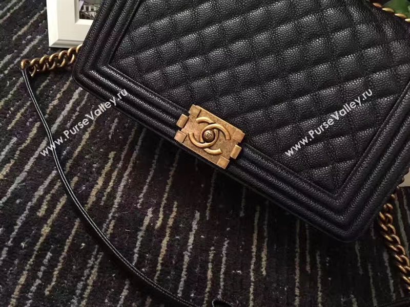 Chanel A67088 lambskin 28cm large le black boy bag 6230