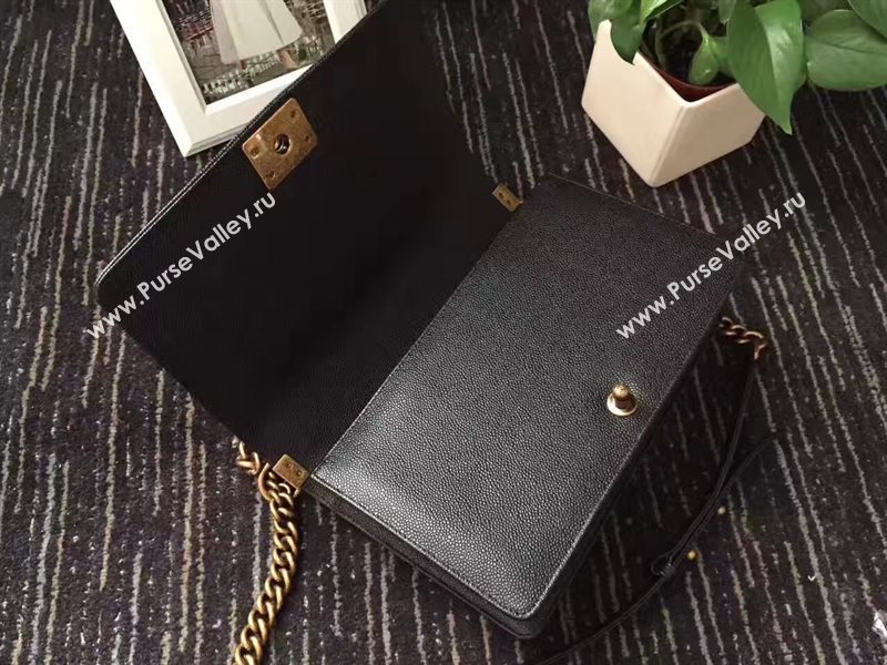 Chanel A67088 lambskin 28cm large le black boy bag 6230