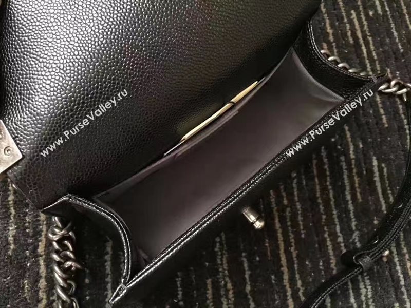 Chanel A67085 lambskin small le boy handbag black bag 6232