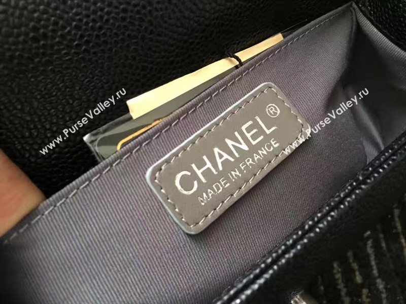 Chanel A67085 lambskin small le boy handbag black bag 6232