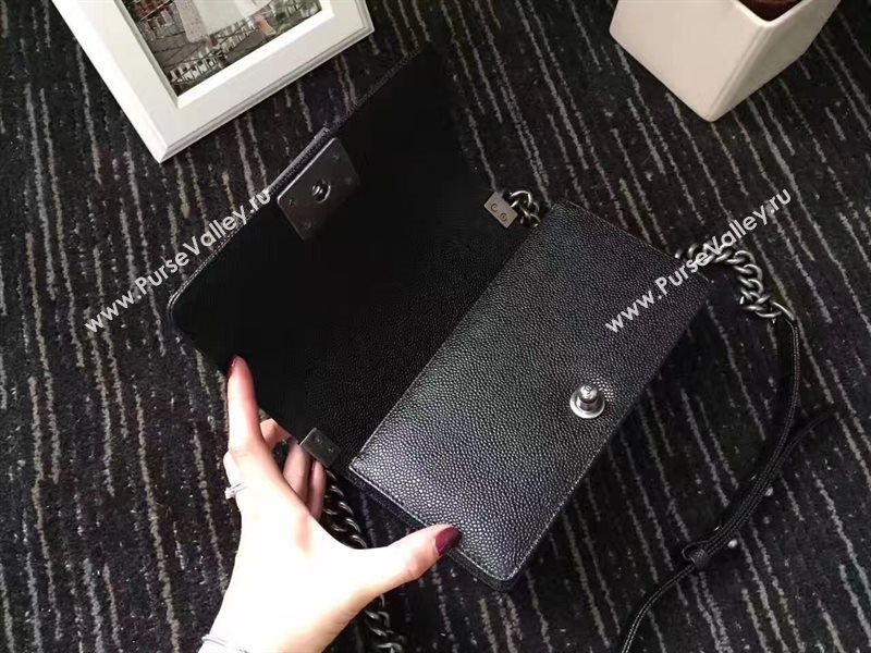 Chanel A67085 lambskin small le boy handbag black bag 6232