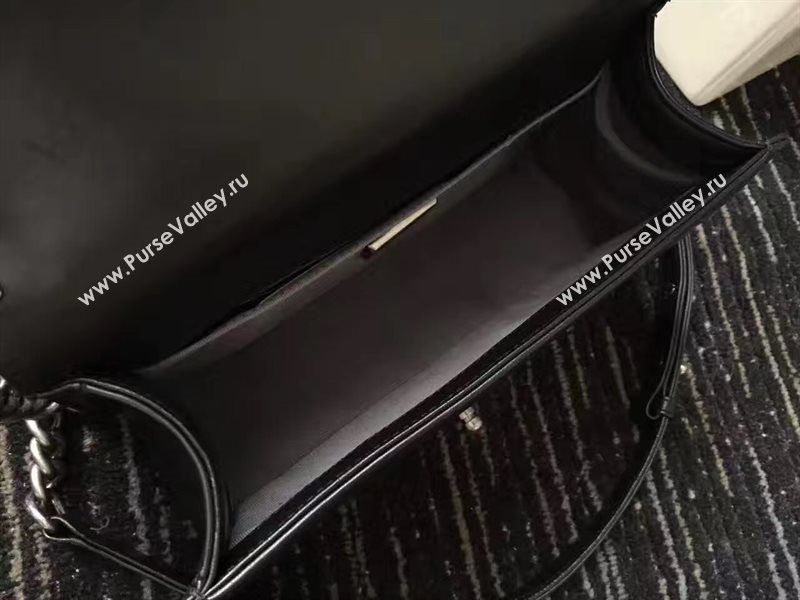 Chanel python medium le boy handbag black bag 6233