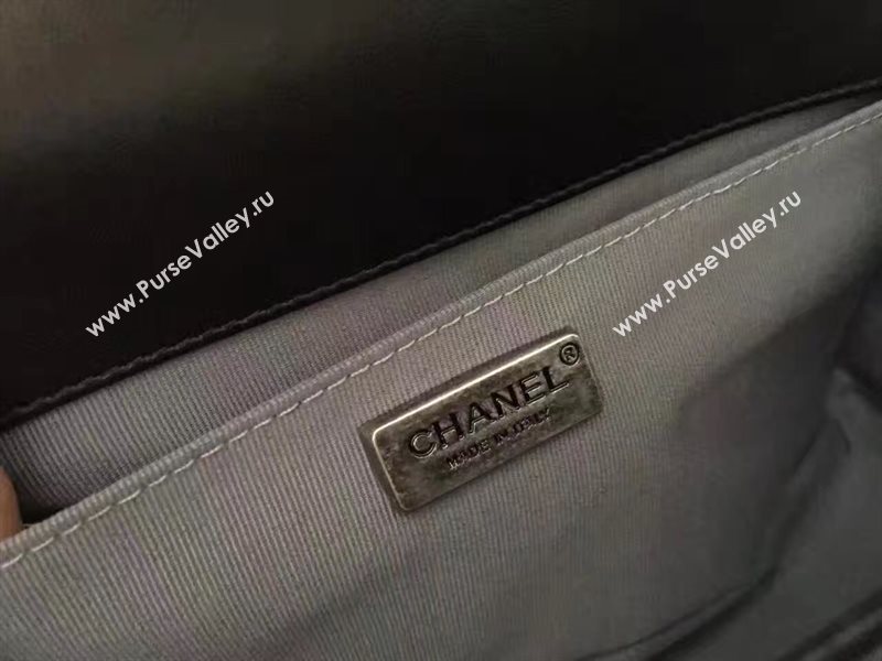 Chanel python medium le boy handbag black bag 6233