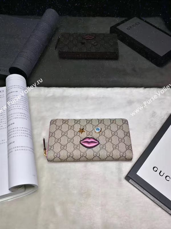 Gucci zipper smile wallet GG bag 6340