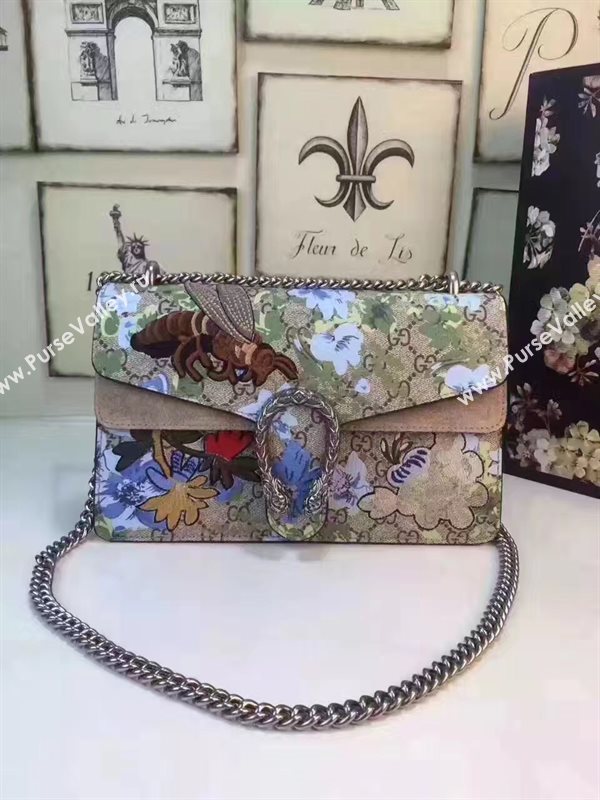 Gucci GG flower shoulder padlock bag 6348