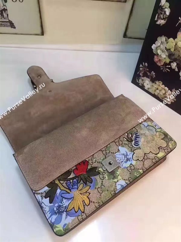 Gucci GG flower shoulder padlock bag 6348