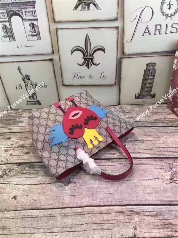 Gucci mini GG tote handbag with face smile bag 6352