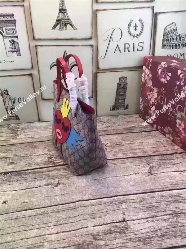 Gucci mini GG tote handbag with face smile bag 6352