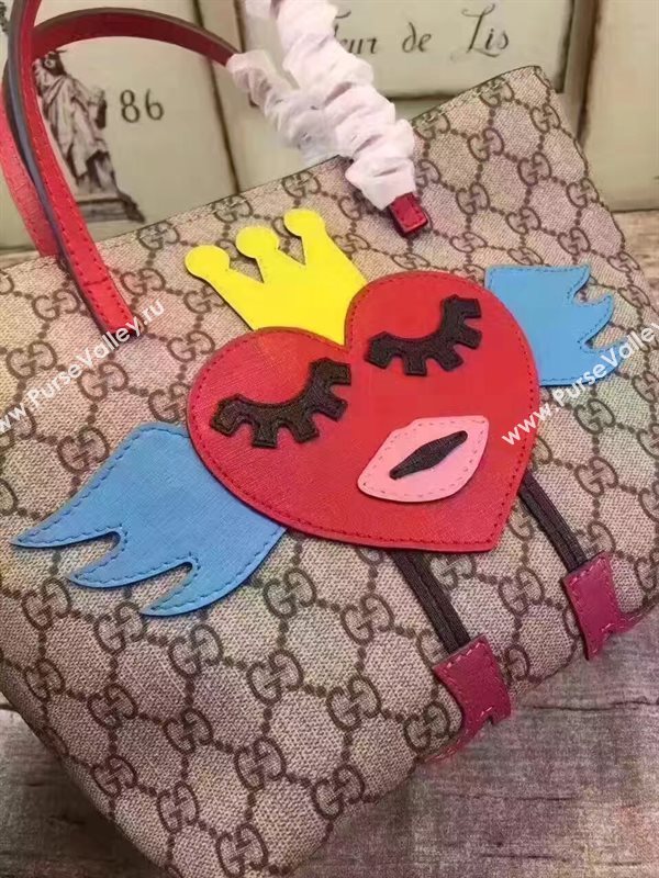Gucci mini GG tote handbag with face smile bag 6352