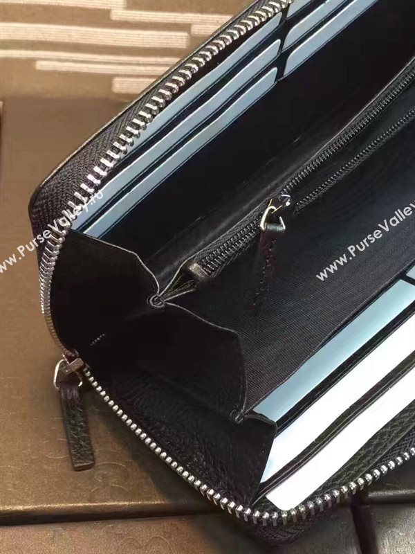 Gucci GG black wallet zipper bag 6361