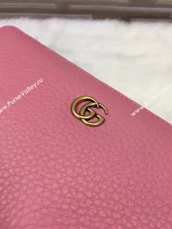 Gucci zipper pink wallet GG bag 6364