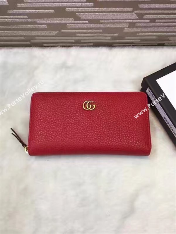 Gucci zipper red wallet GG bag 6365