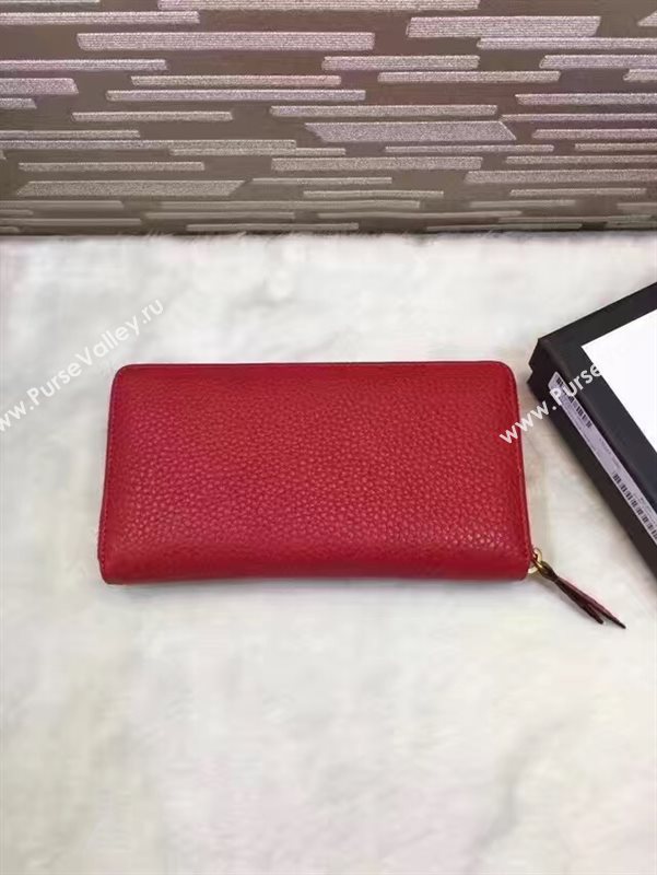 Gucci zipper red wallet GG bag 6365