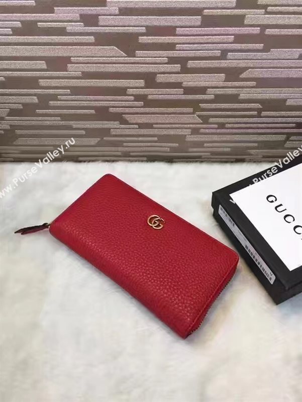 Gucci zipper red wallet GG bag 6365