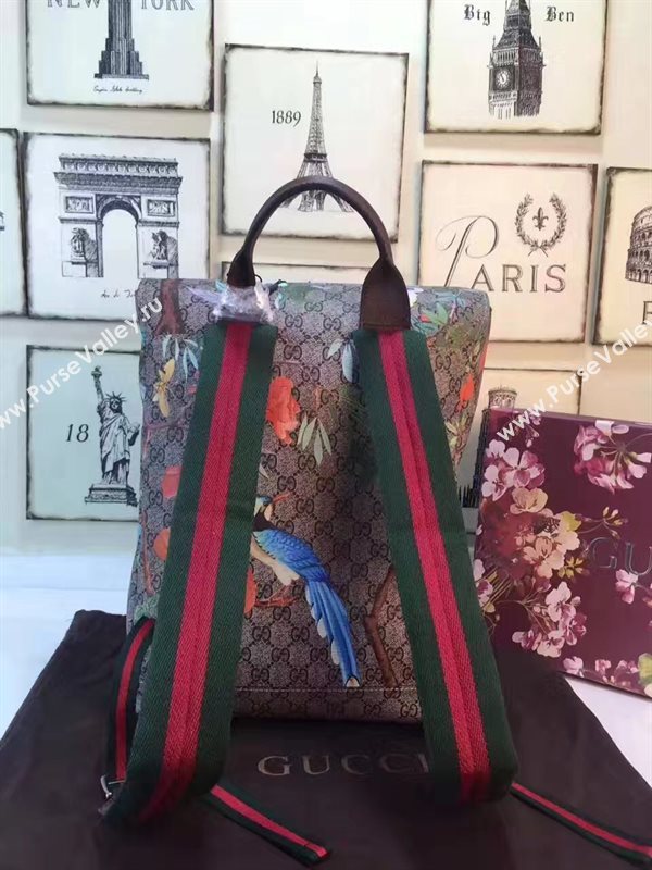 Gucci GG backpack tri color flower with bag 6366