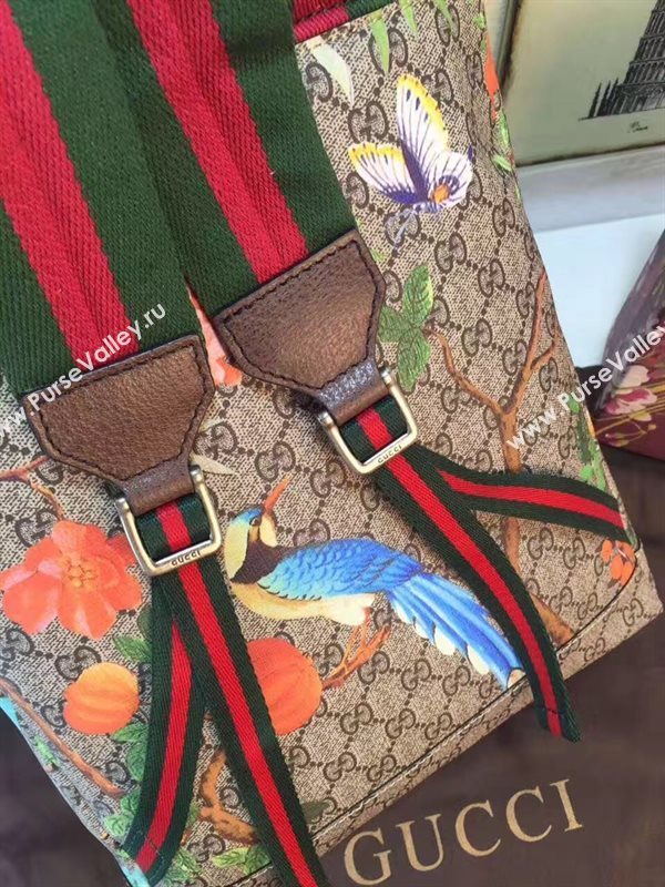 Gucci GG backpack tri color flower with bag 6366