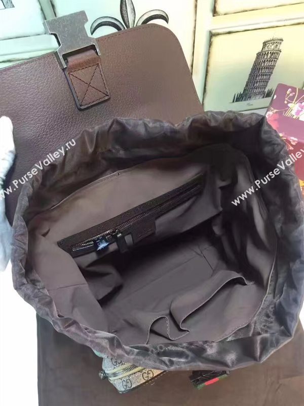 Gucci GG backpack tri color flower with bag 6366