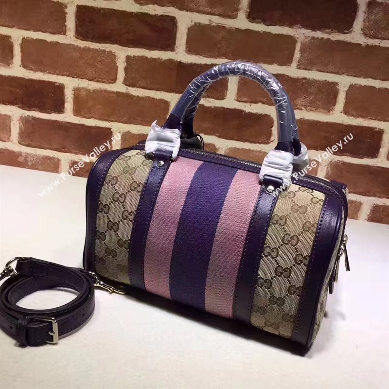Gucci GG boston handbag tri-color pink bag 6368