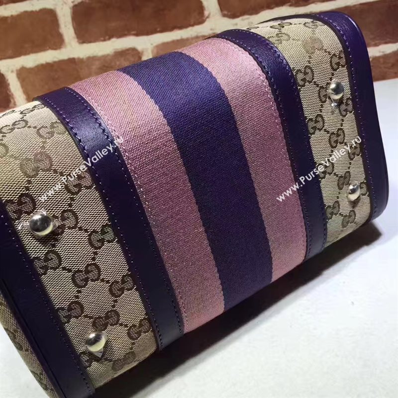 Gucci GG boston handbag tri-color pink bag 6368