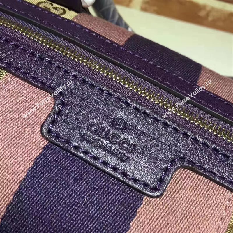 Gucci GG boston handbag tri-color pink bag 6368
