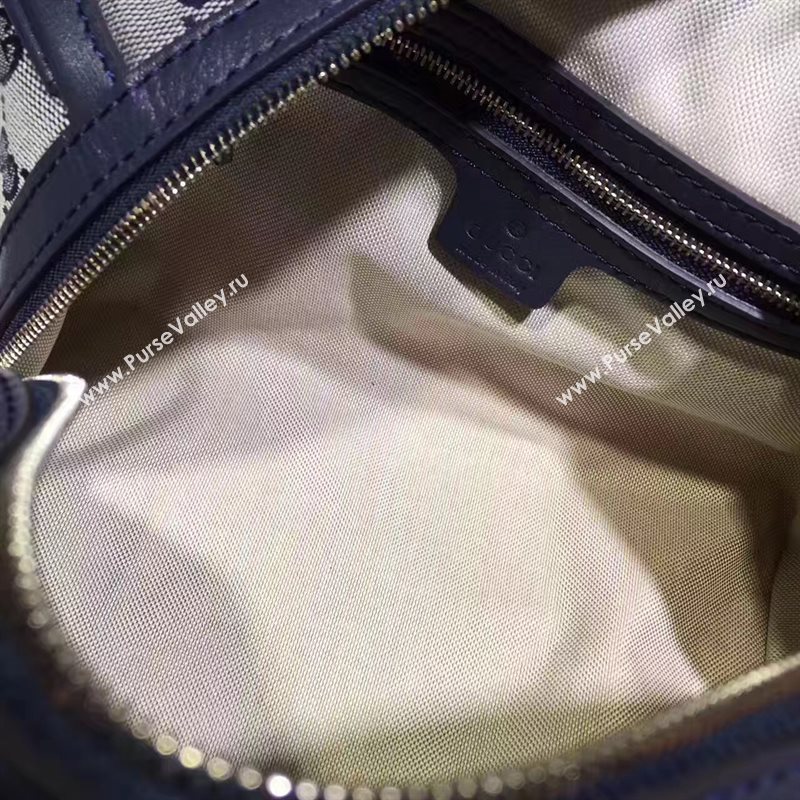 Gucci GG boston handbag gray black v bag 6369