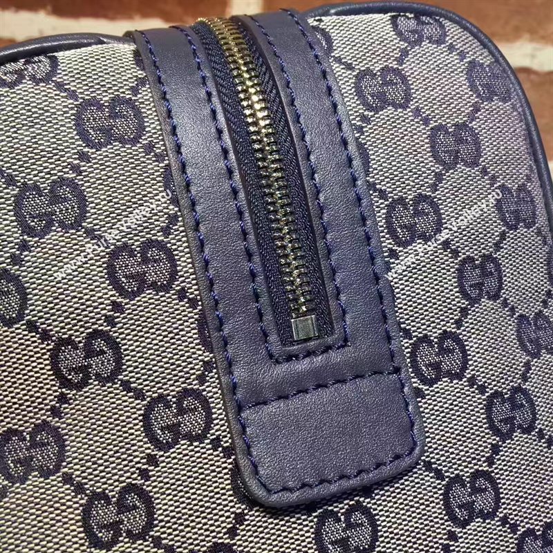 Gucci GG boston handbag gray red navy bag 6371
