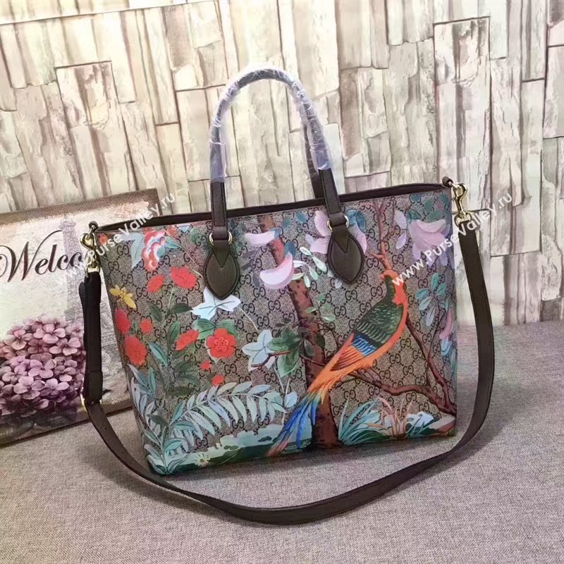 Gucci GG tote bird handbag flower bag 6373