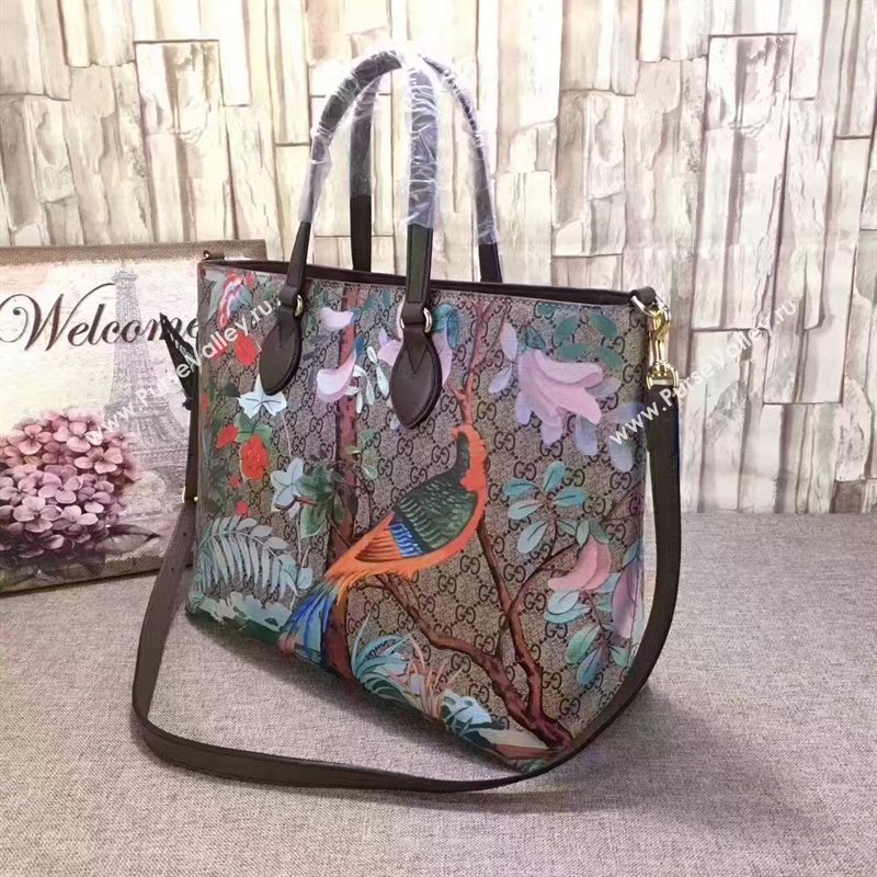 Gucci GG tote bird handbag flower bag 6373