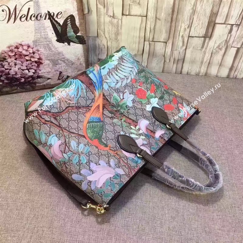 Gucci GG tote bird handbag flower bag 6373