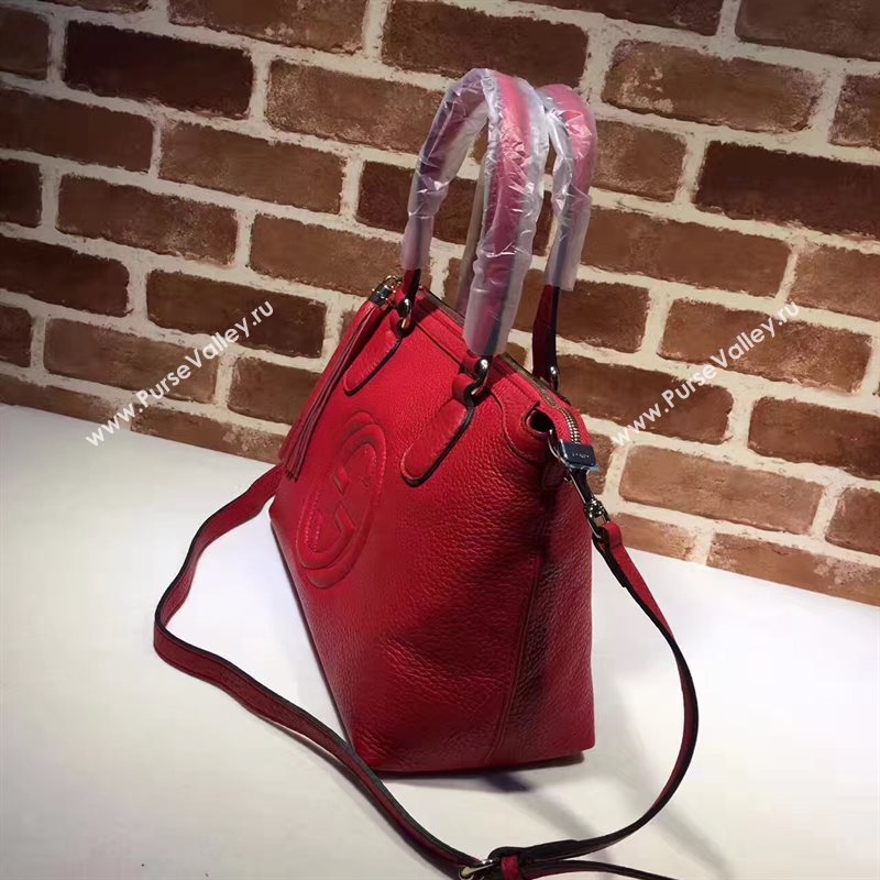 Gucci soho red tote handbag shoulder bag 6375