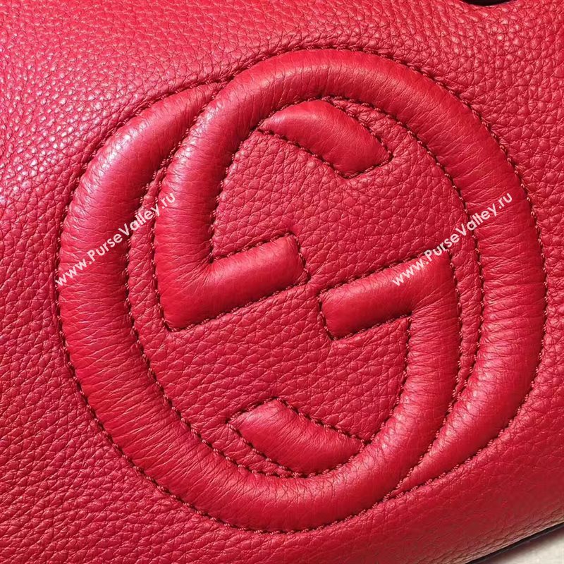 Gucci soho red tote handbag shoulder bag 6375