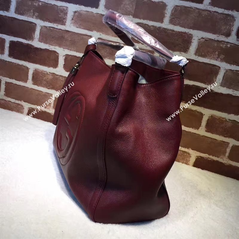 Gucci soho wine tote handbag shoulder bag 6377