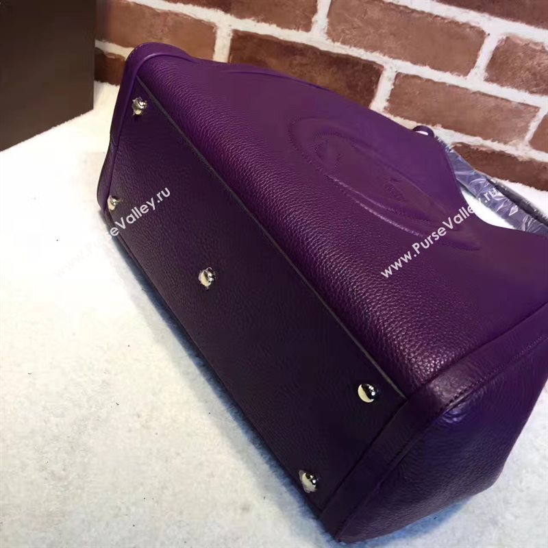 Gucci soho tote purple handbag shoulder bag 6378
