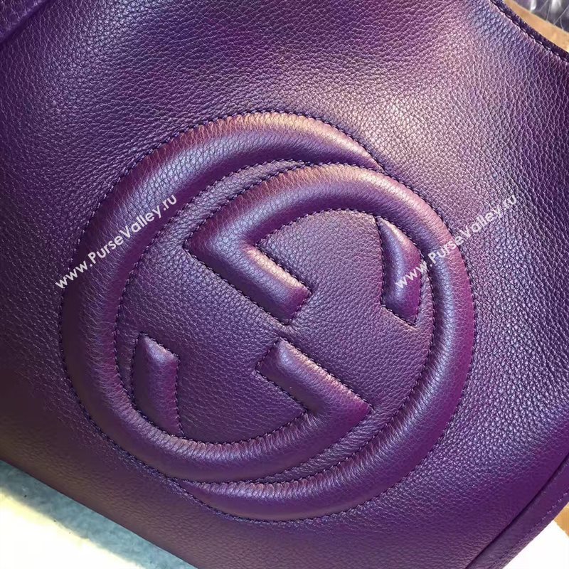 Gucci soho tote purple handbag shoulder bag 6378