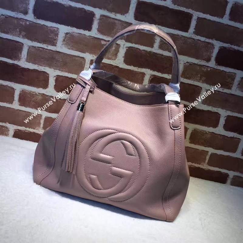 Gucci soho tote nude handbag shoulder bag 6379