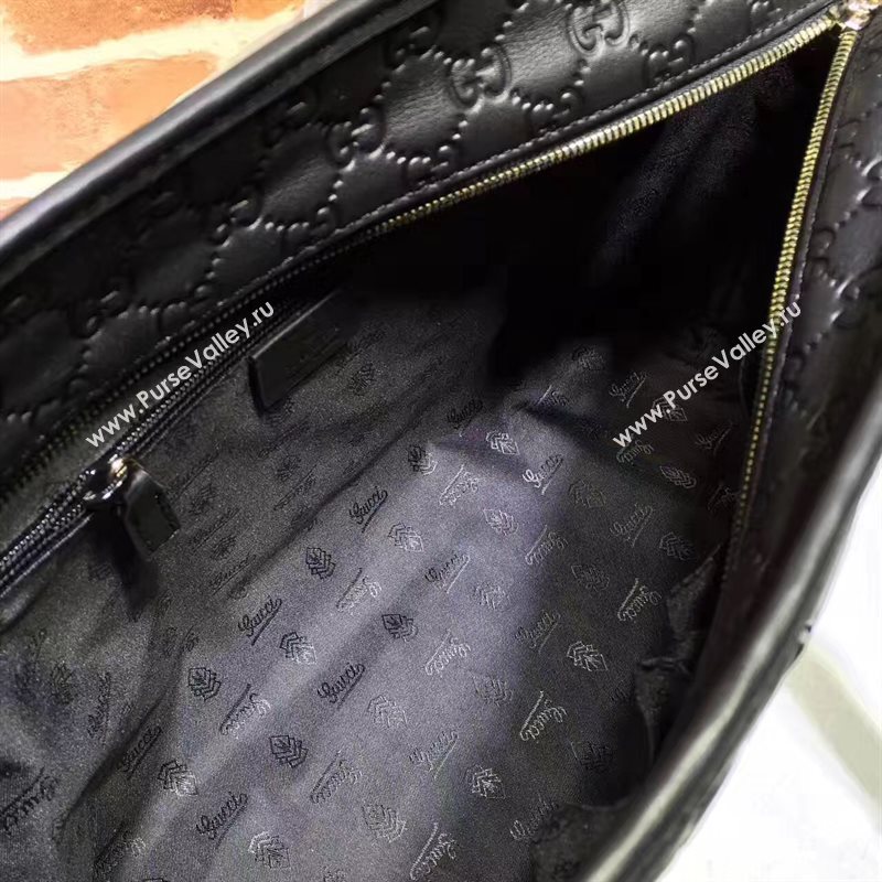 Gucci large black tote handbag shoulder bag 6383