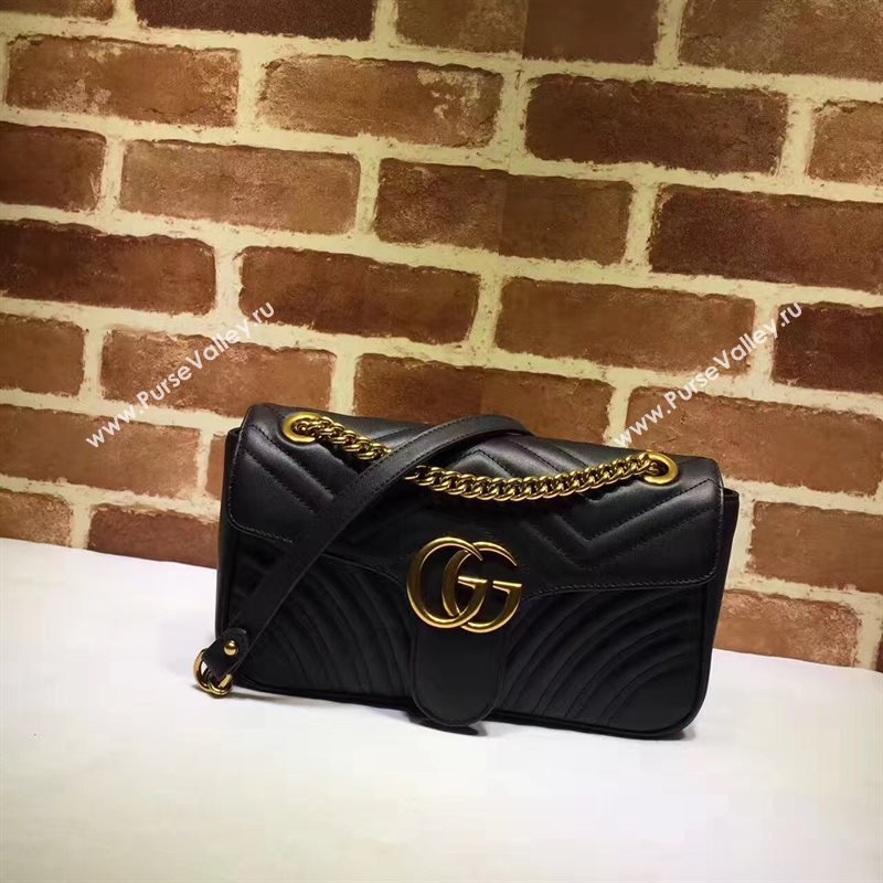 Gucci GG black handbag shoulder bag 6385