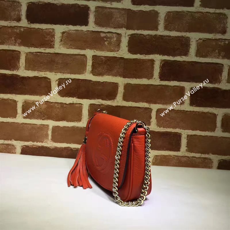 Gucci mini soho tassel shoulder orange bag 6388