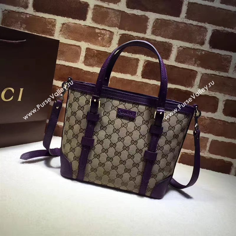 Gucci small gray with purple handbag shoulder bag 6391