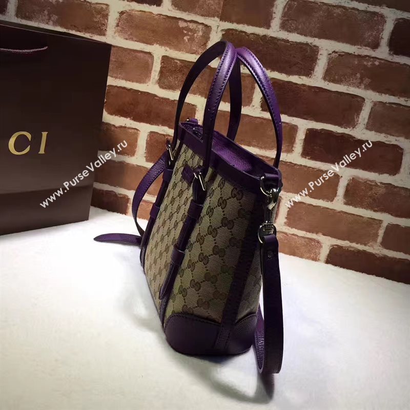 Gucci small gray with purple handbag shoulder bag 6391