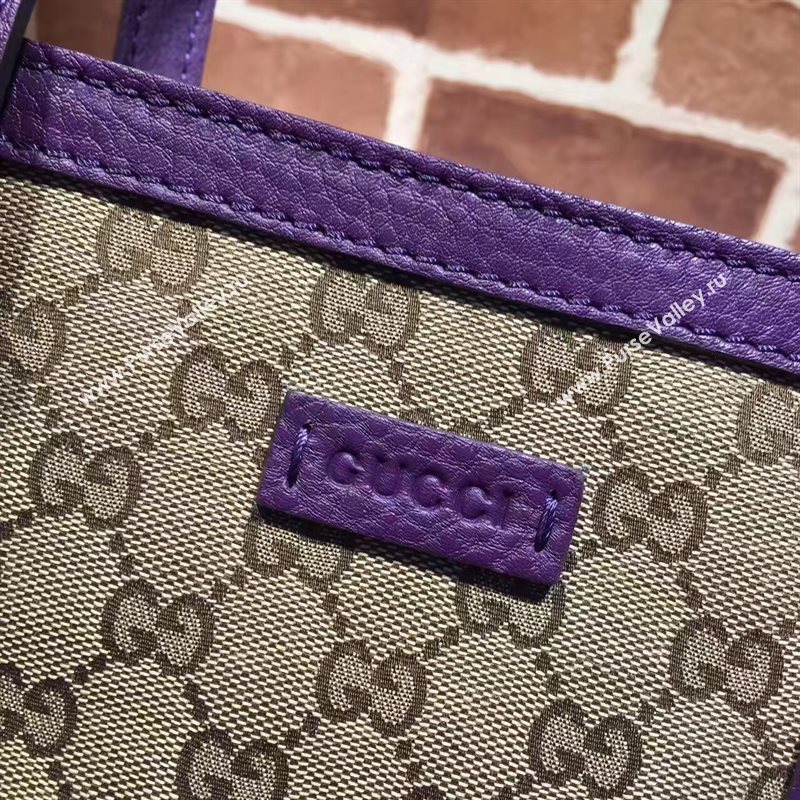 Gucci small gray with purple handbag shoulder bag 6391