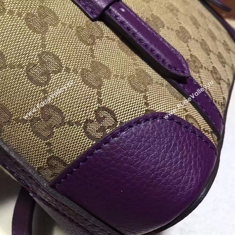 Gucci small gray with purple handbag shoulder bag 6391