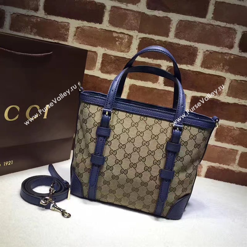 Gucci small gray with blue handbag shoulder bag 6393