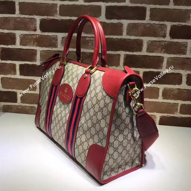 Gucci large tote gray v red handbag shoulder bag 6397