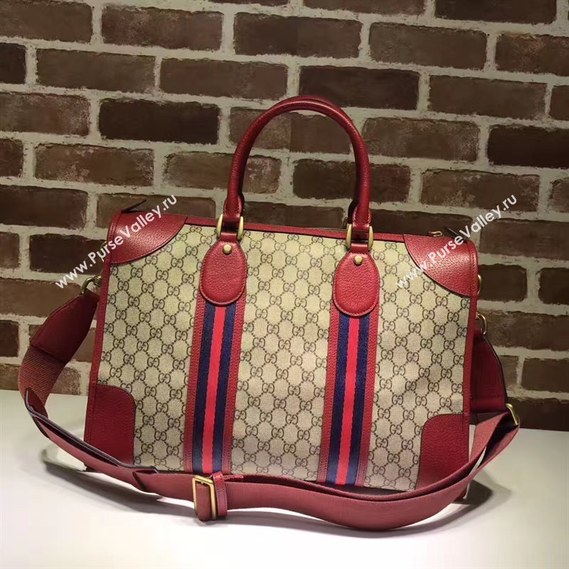 Gucci large tote gray v red handbag shoulder bag 6397