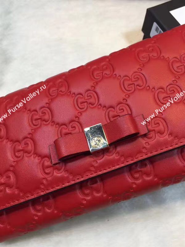 Gucci GG 2 fold wallet red bag 6302