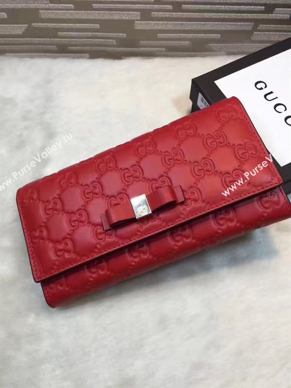 Gucci GG 2 fold wallet red bag 6302