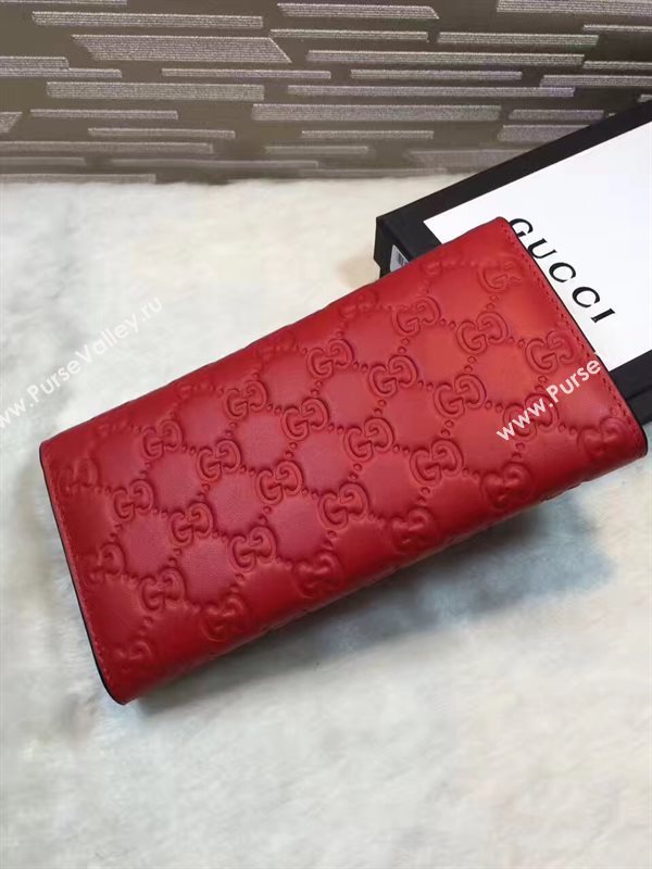 Gucci GG 2 fold wallet red bag 6302