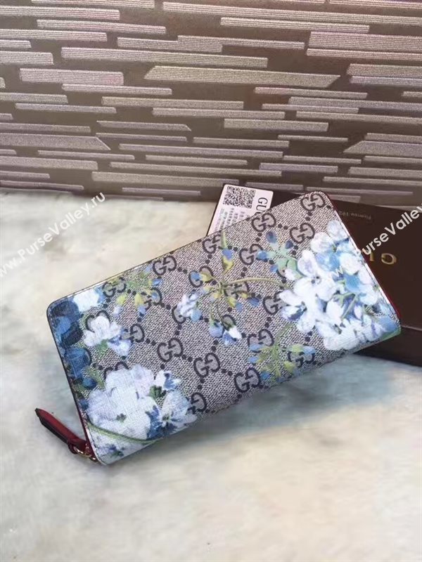 Gucci GG zipper wallet flower bag 6306